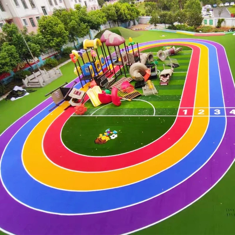 কিন্ডারগার্টেনের জন্য রঙিন কৃত্রিম ঘাস